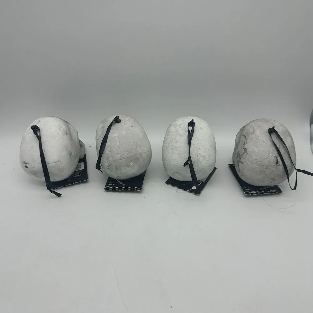 7 Pc Halloween Skull Head Ornaments Lot Creepy Clown Skeleton Decor